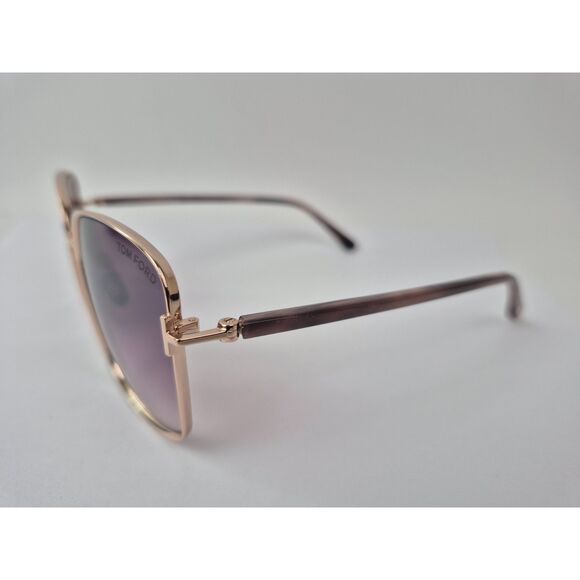 Tom Ford Fern TF1029 28Z Sunglasses Women\'s Rose Gold/Rose Havana/Rose Grad 57mm main image 7